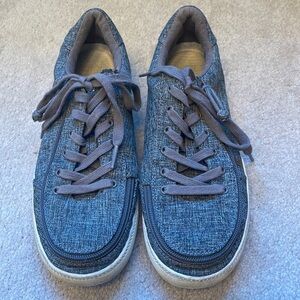 Billy, classic lace low, gray fabric sneakers